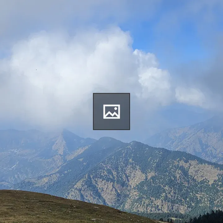 Aerial mountain landscape