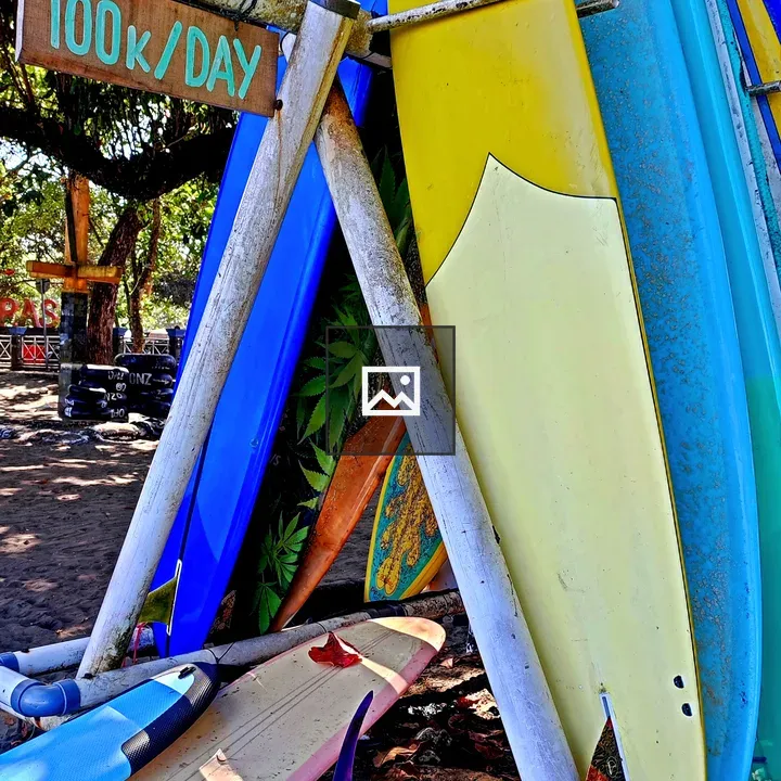 Board rental for surfing