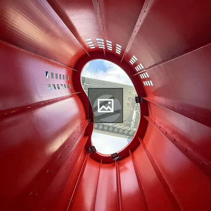 Umeda Sky Building from Red Sculpture