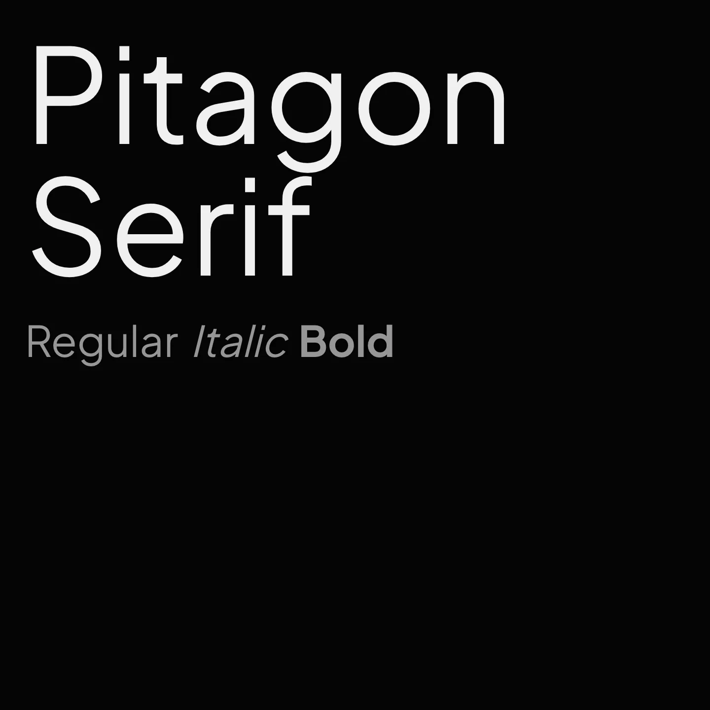 Pitagon Serif