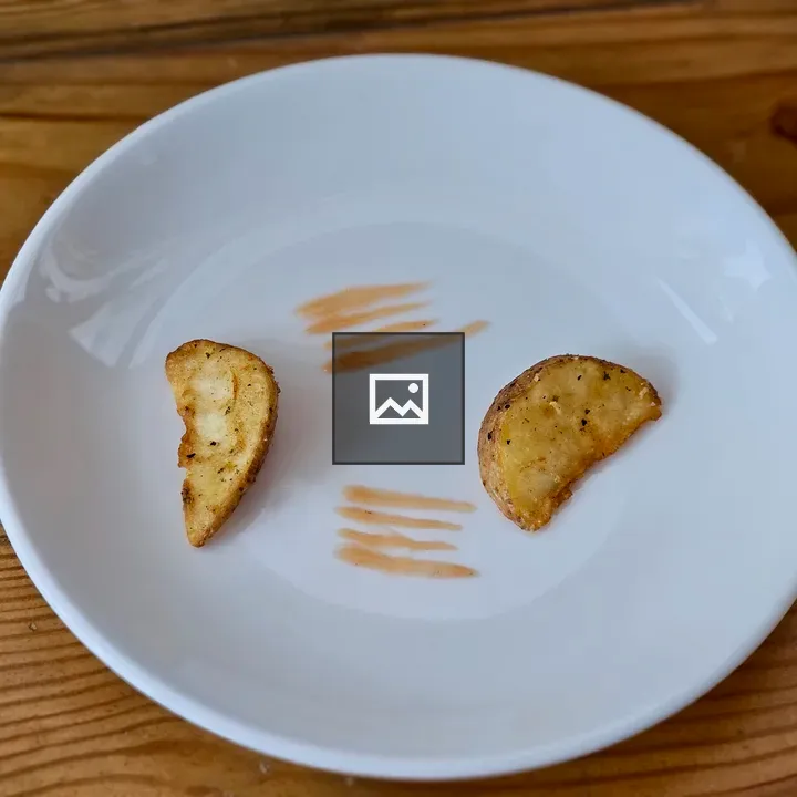 Smiley face potato wedges