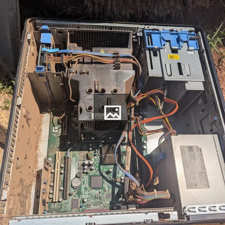 Open Desktop Computer Case