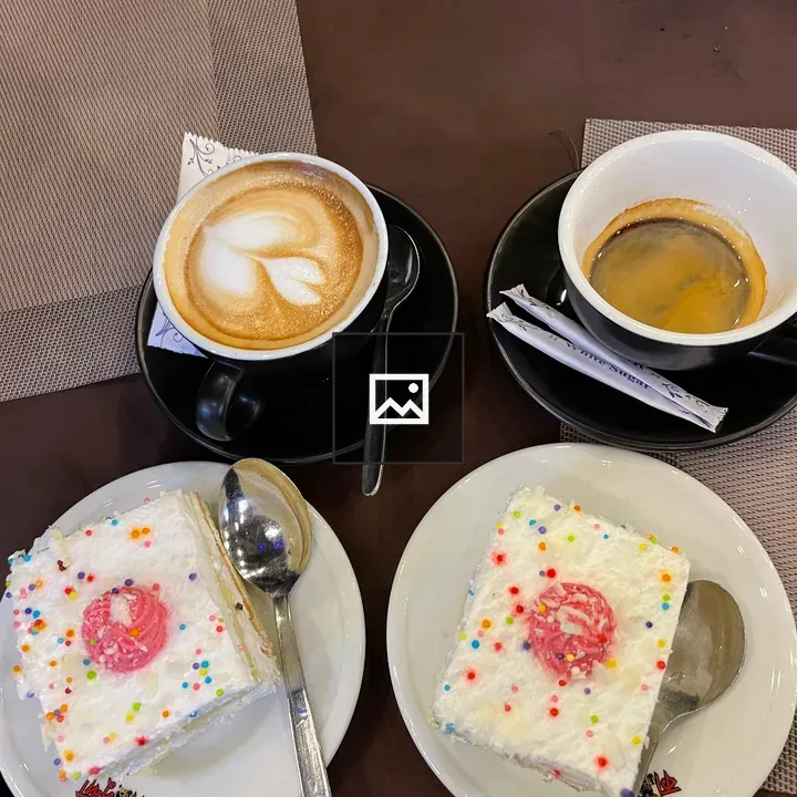 Coffee with Cake Scene