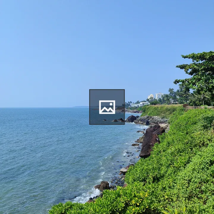 Sea view from roadside