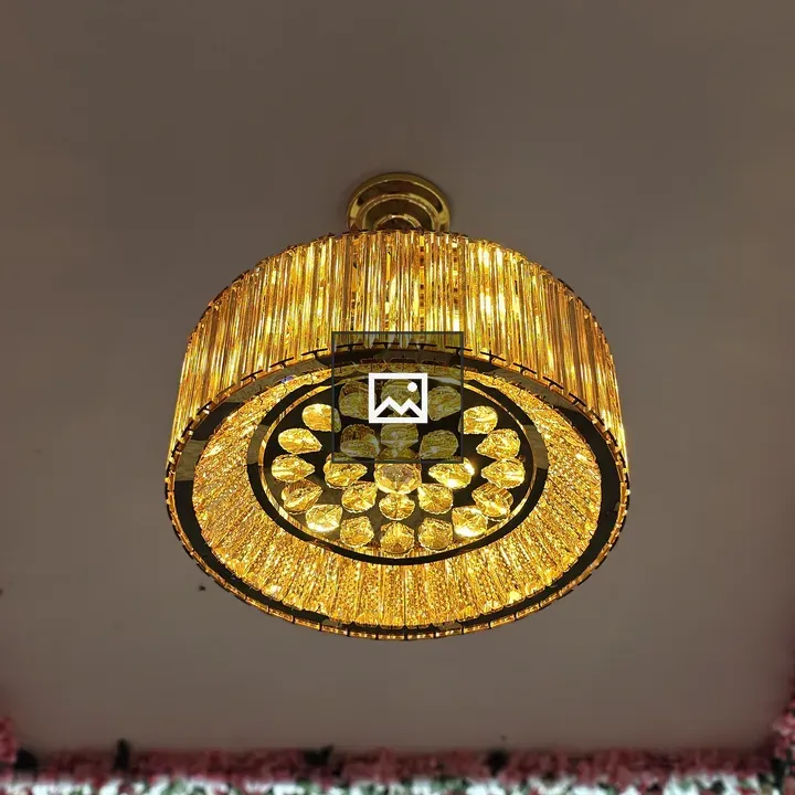Gold-toned Crystal Chandelier