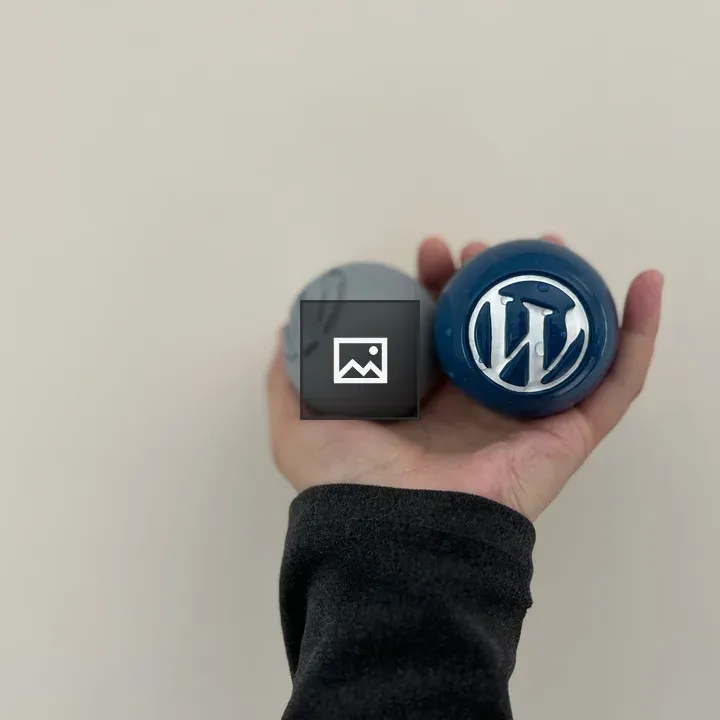 Blue Ball Wallpaper in Hand
