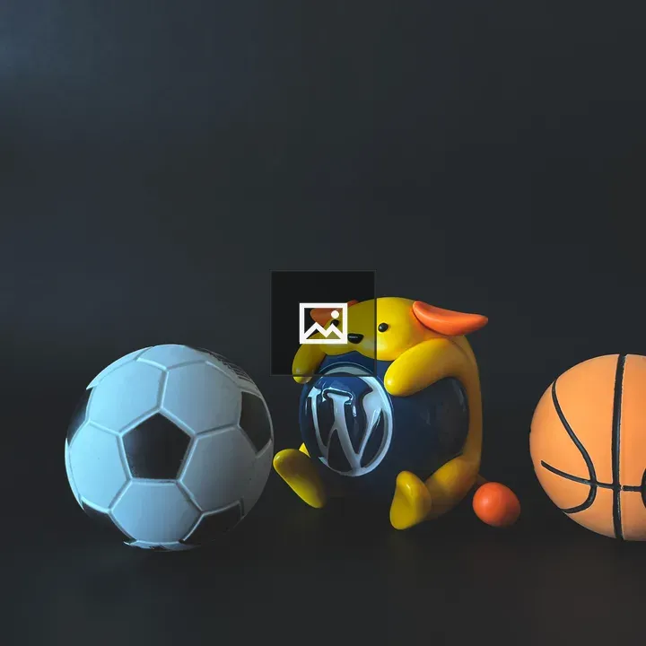 Wapuu with Ball and Football