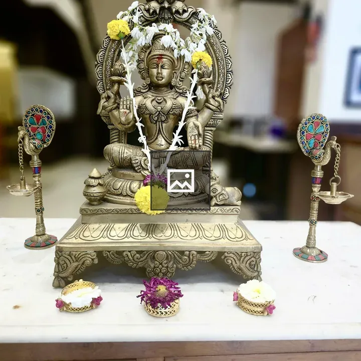 Brass Lakshmi statue