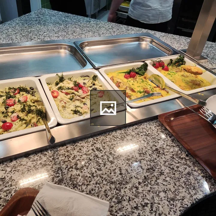 Four platters of food