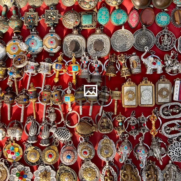 Multicolored jewelry display