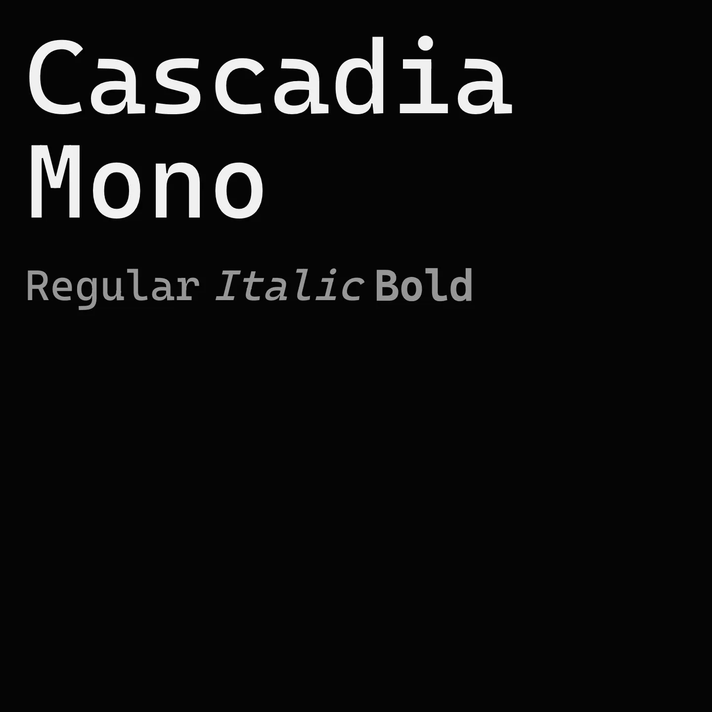 Cascadia Mono