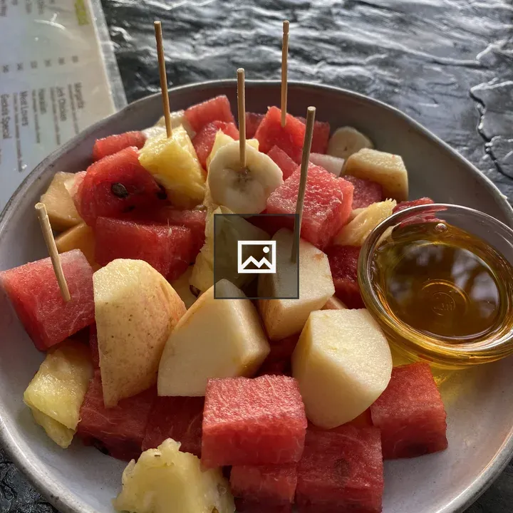 Fruit Plate with Mixed Diced Fruits