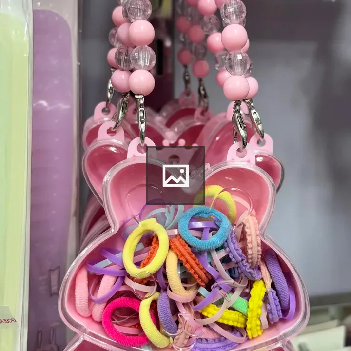 Pink butterfly-shaped container