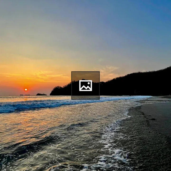 Colorful sunset at Sugar Beach