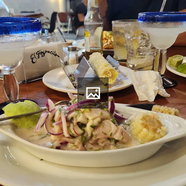 Ceviche with red onion
