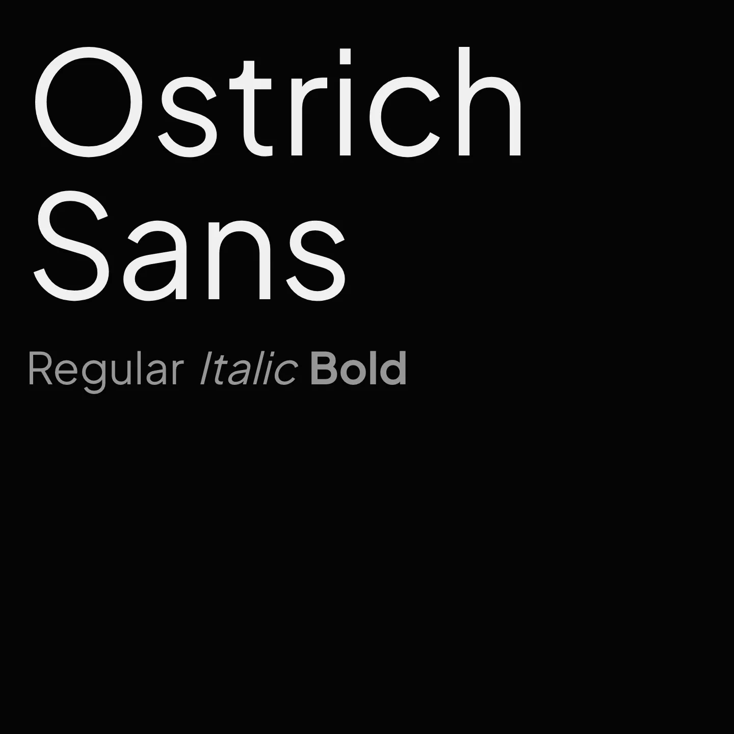 Ostrich Sans
