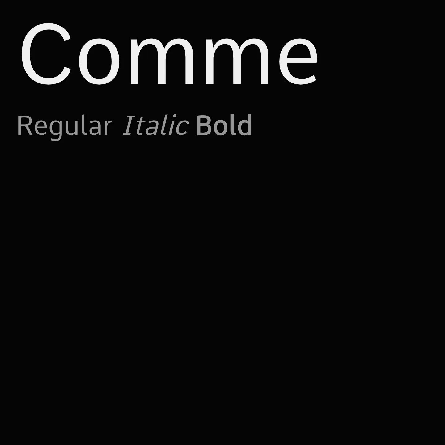Comme