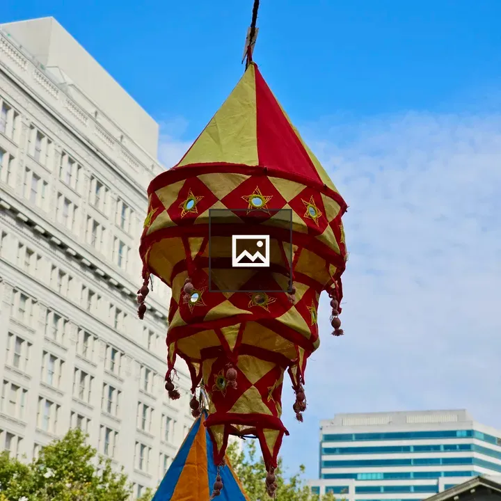 Traditional lanterns at cultural event