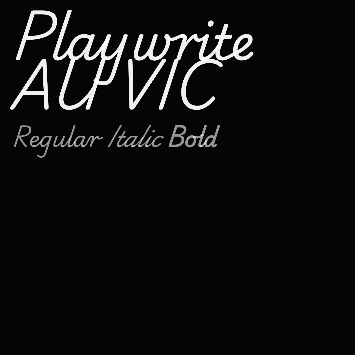 Playwrite AU VIC