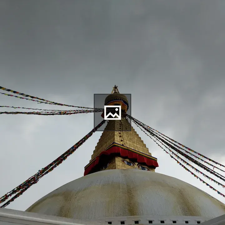 Boudhanath Stupa with Clouds
