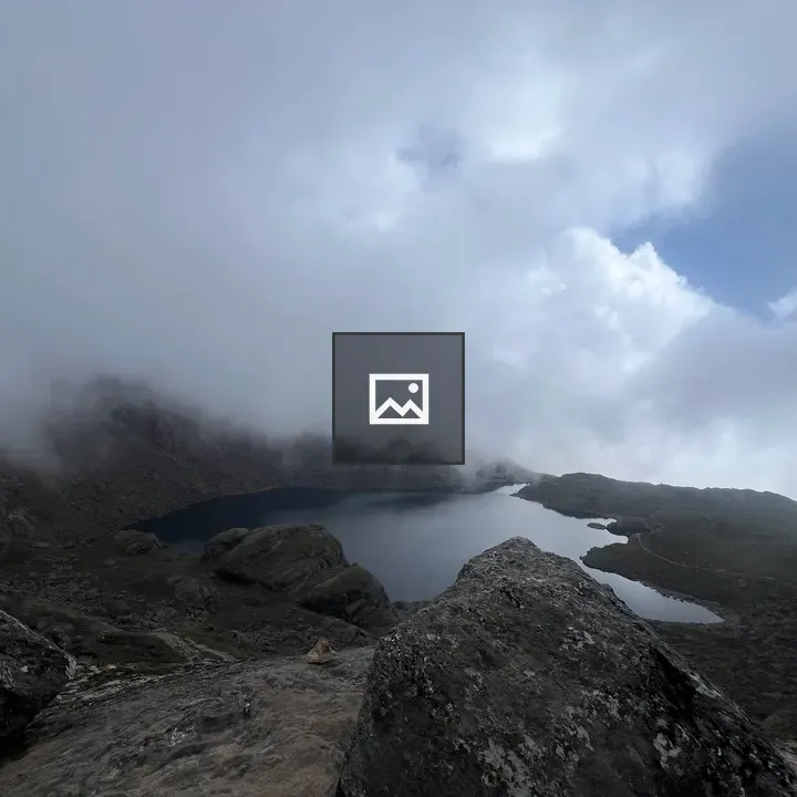 Lake Landscape with Hills and Tarn