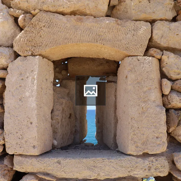 Greek rock arch in Crete