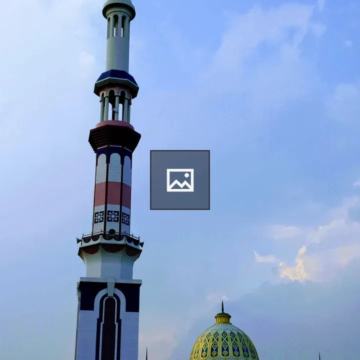 Minaret and Mosque with Dome