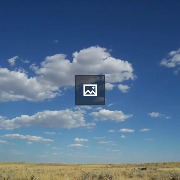 Clouds over Wyoming desert