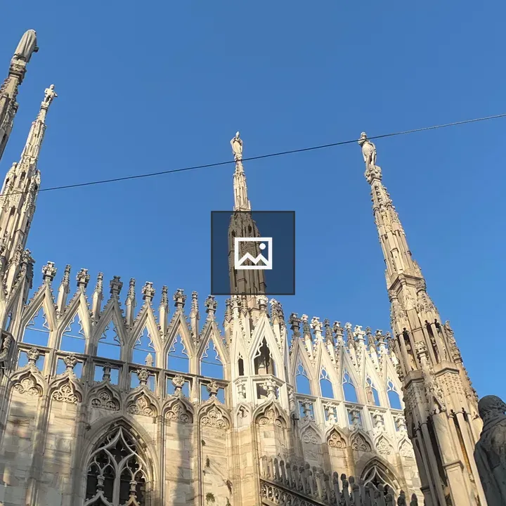 Statues on Spires at Duomo di Milano
