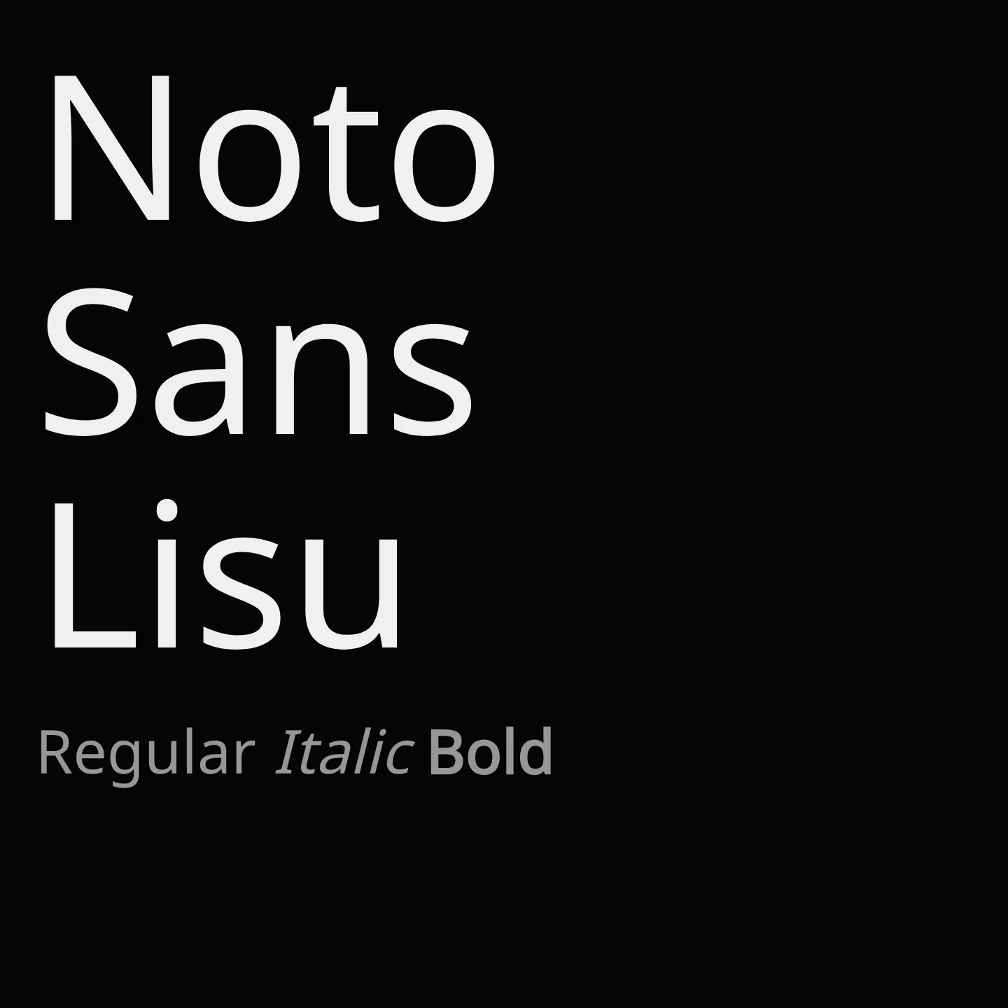 Noto Sans Lisu