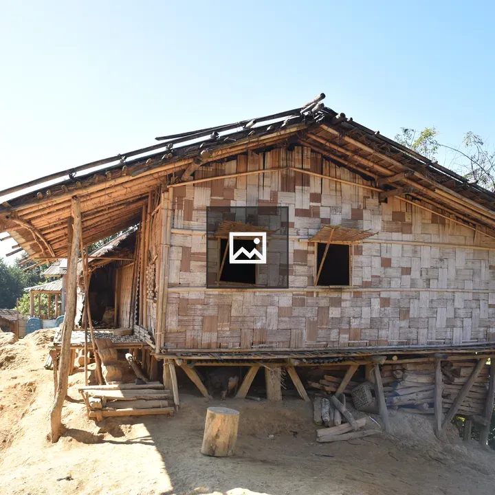 Traditional wooden stilt house