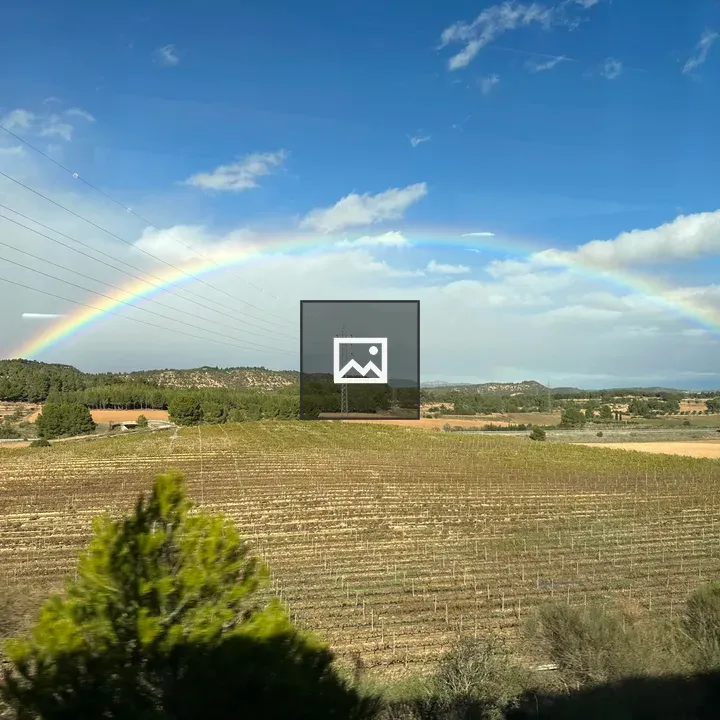 Rainbow on the Train Route