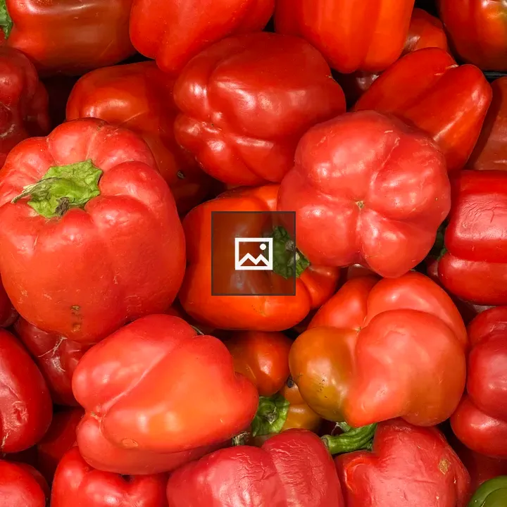 Capsicum peppers in market scene