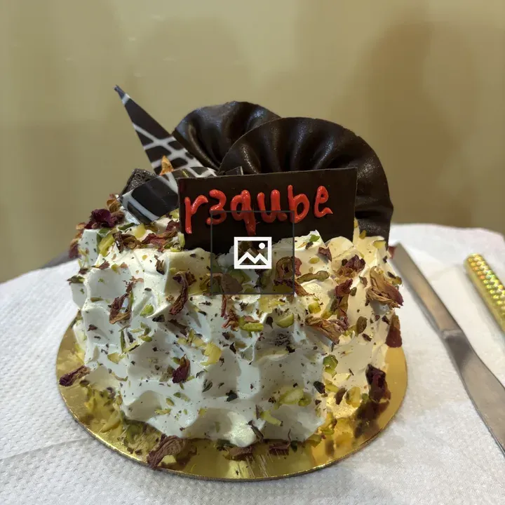 Cake on White Tablecloth