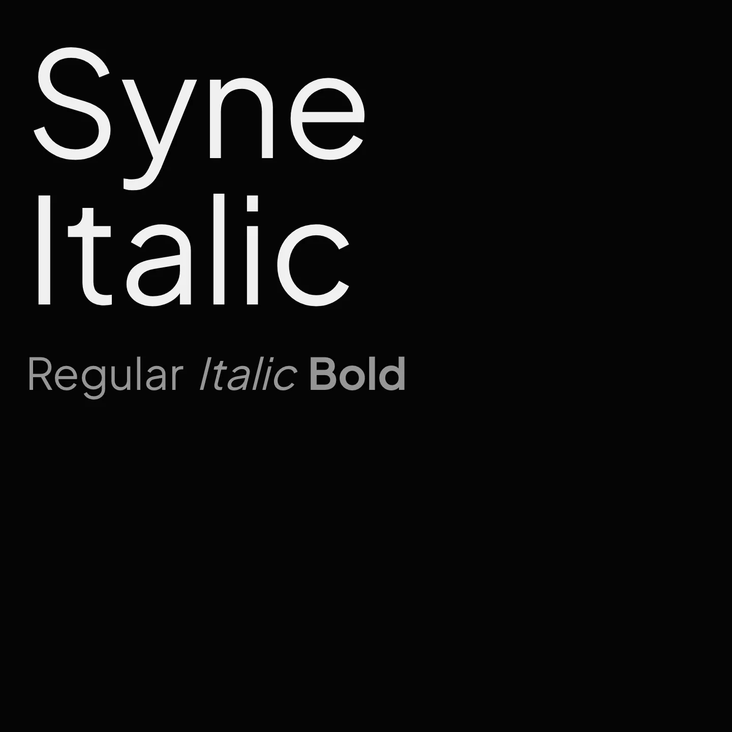 Syne Italic