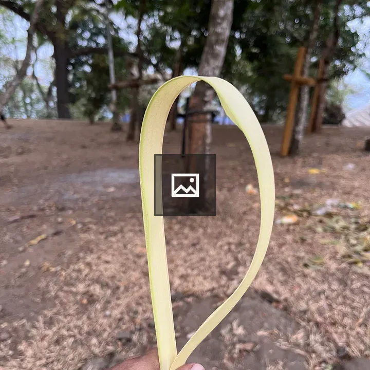 Person with Coconut Leaf Loop