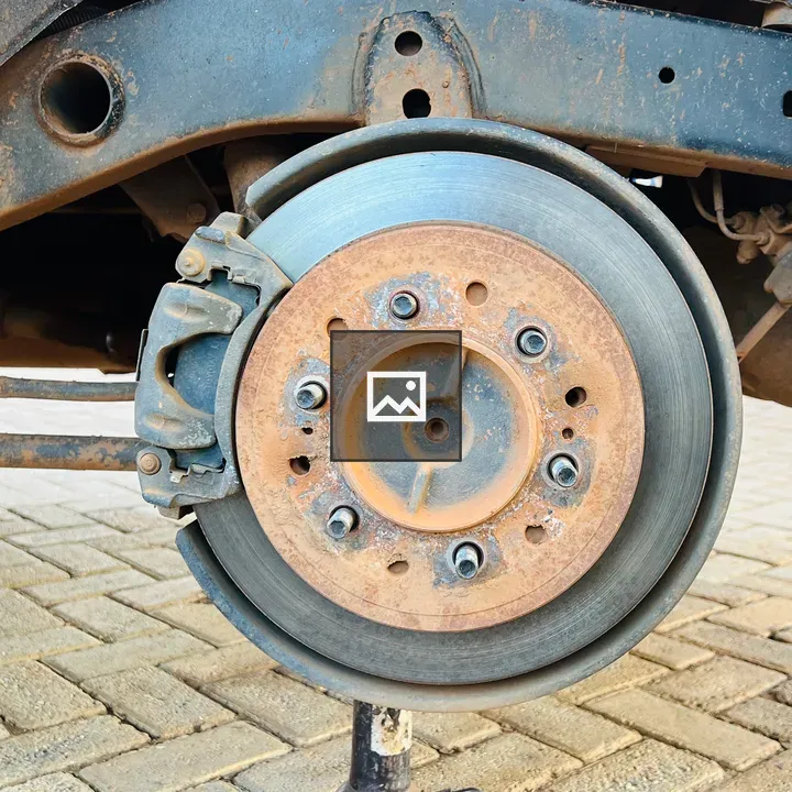 Brake system close-up on vehicle