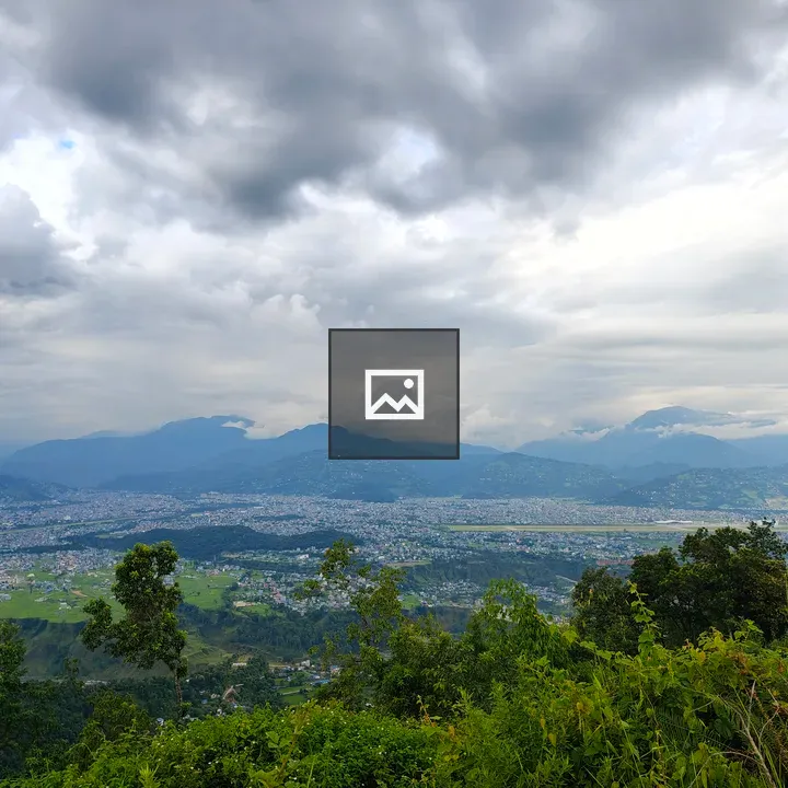 Valley Panorama with Mountain Range