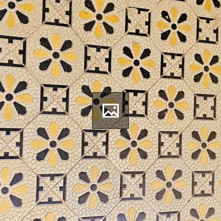 Vintage mosaic floor tiles