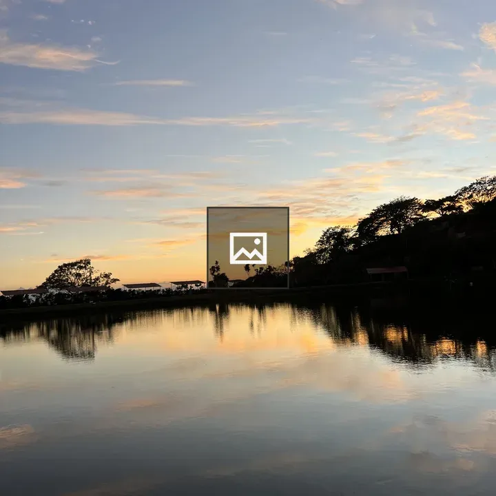 Sunset Reflected on Calm Water