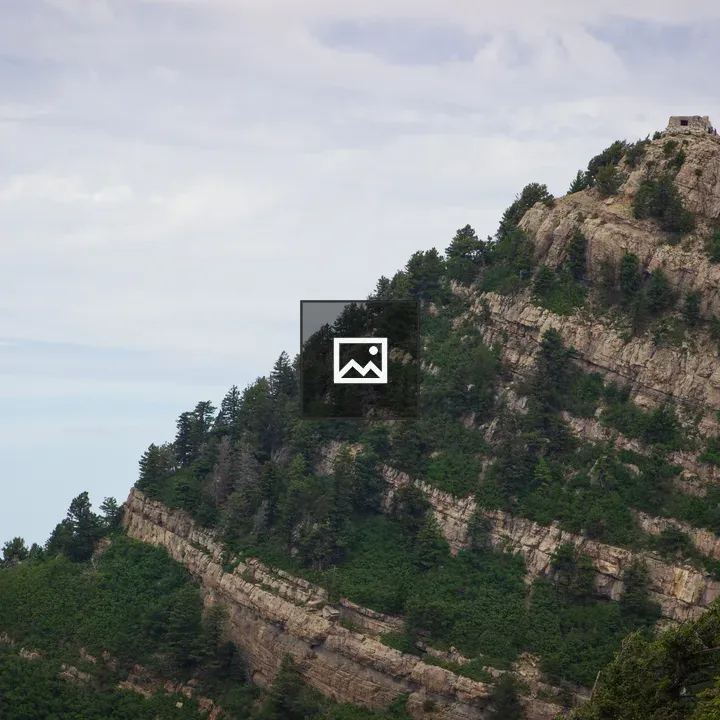 Stone house atop Sandia Peak