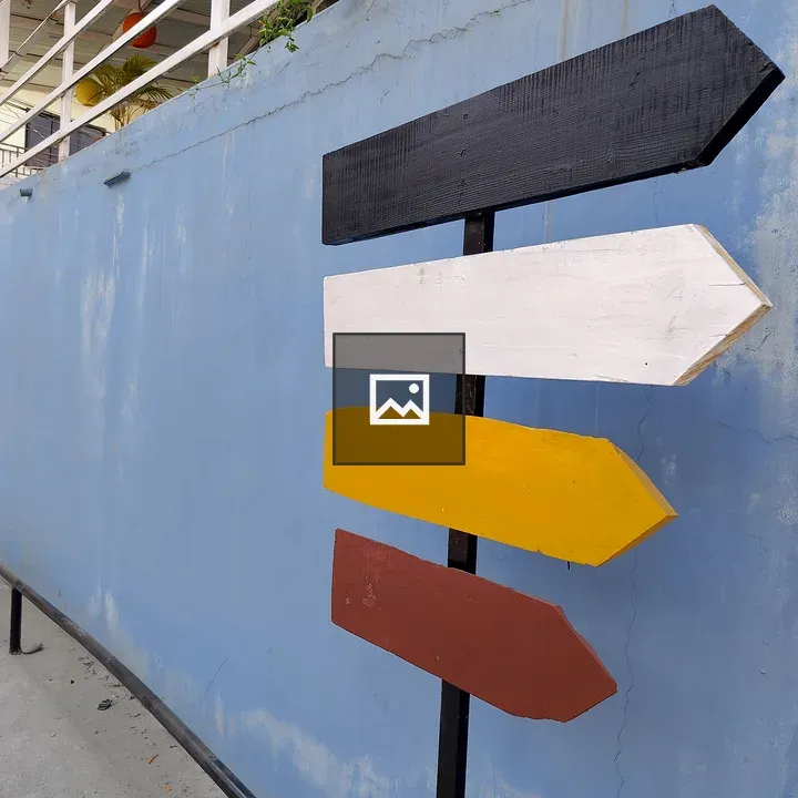 Wooden signpost arrows