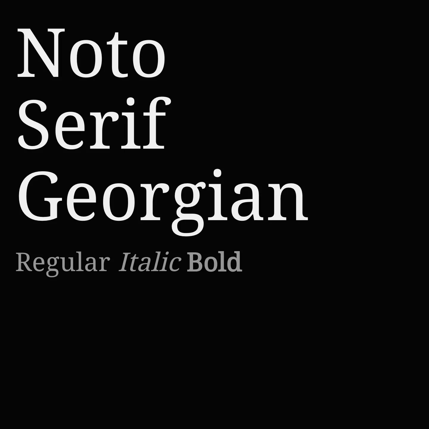 Noto Serif Georgian