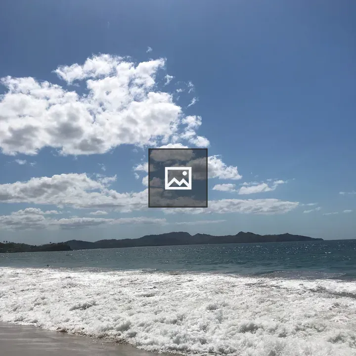 Beach Scene with Blue Sky