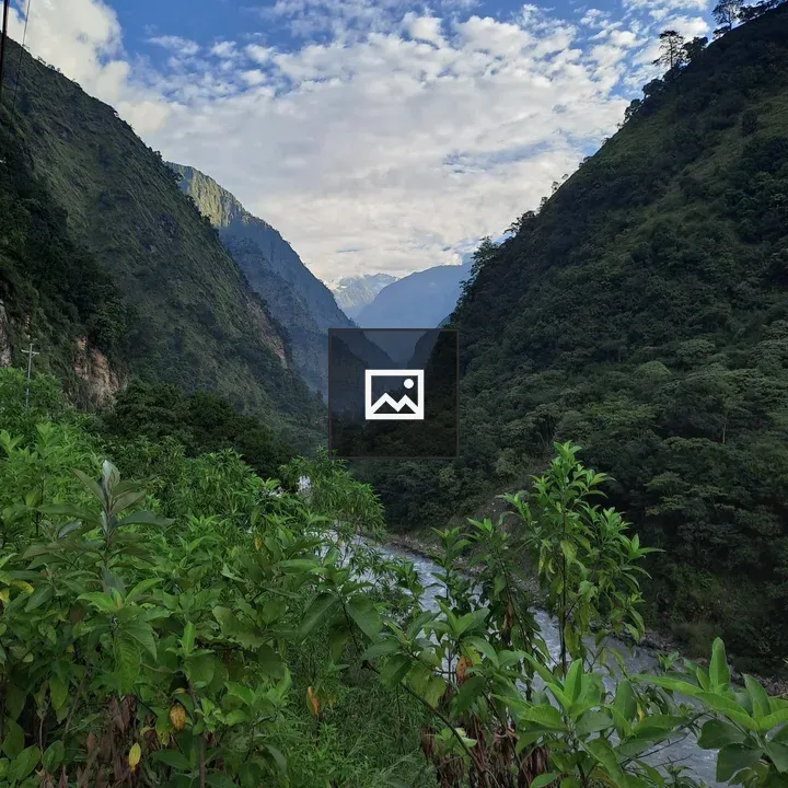 Valley View with Green Mountains