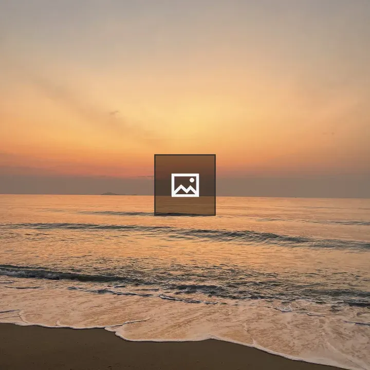 Calm Ocean Waves at Sunset