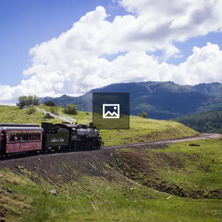Cumbres and Toltec train through San Juan mountains