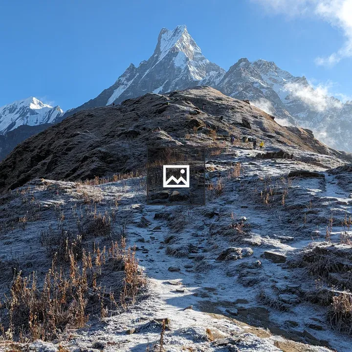 Snowy Mardi Himal Path