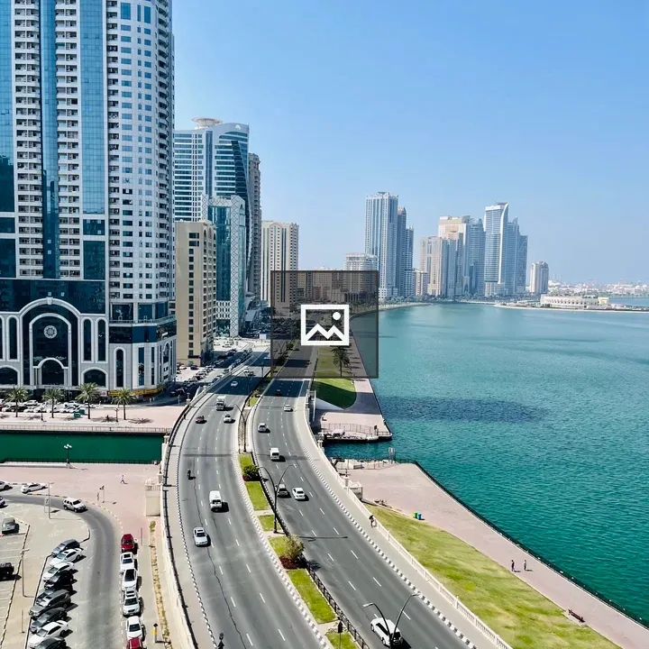 Urban waterfront panorama