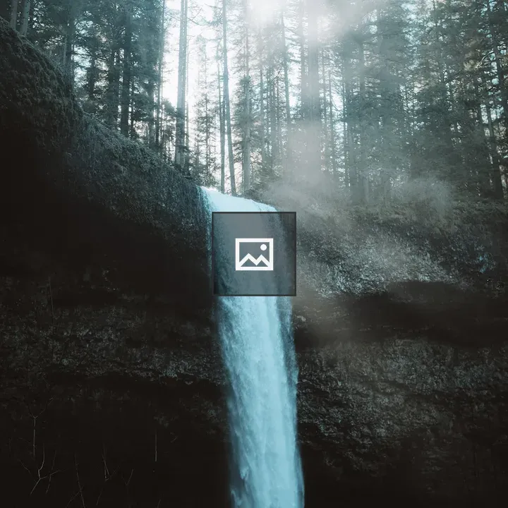 Waterfall with Light
